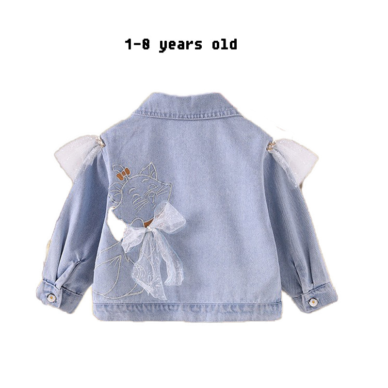 Mutter & Kinder Mädchen denim jacke frühling und herbst neue stil modische kinder frühling kleidung baby mädchen kinder kleidung kinder kleidung_voghion.com
