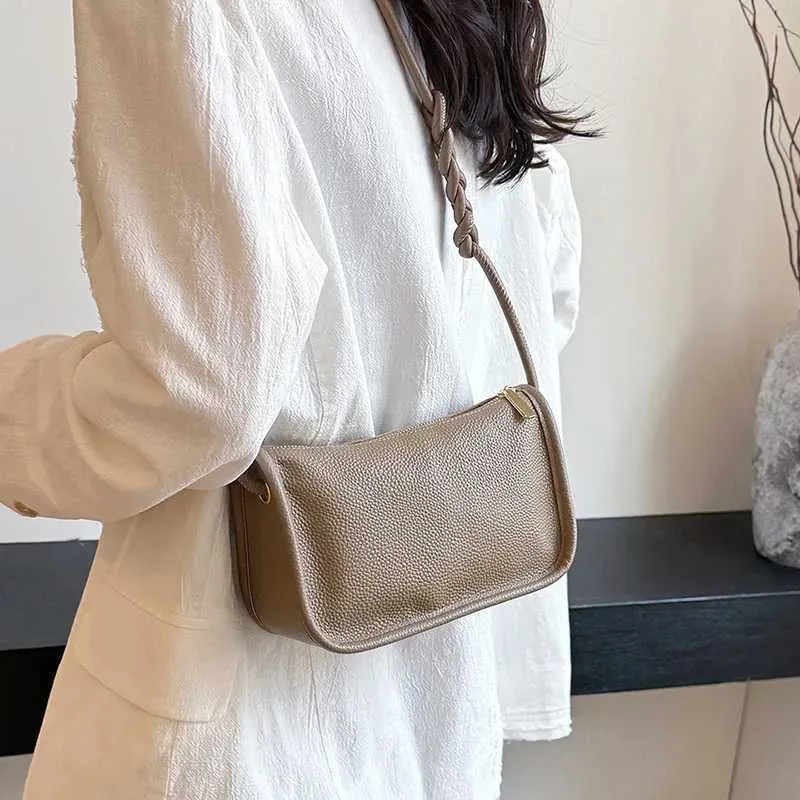 100 % echtes Rindsleder aus echtem Leder Sac Mode Frauen Umhängetaschen für Damen Neue Schultertasche mit hoher Kapazität Handtasche_voghion.com