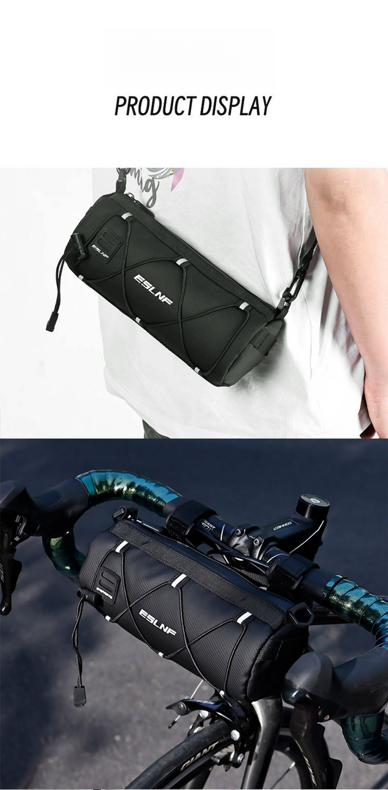 Reitausrüstung für den Vorderträger des Fahrradsattels, Handytasche für Mountainbike-Querträger, wasserdichte Tasche für das obere Rohr_voghion.com