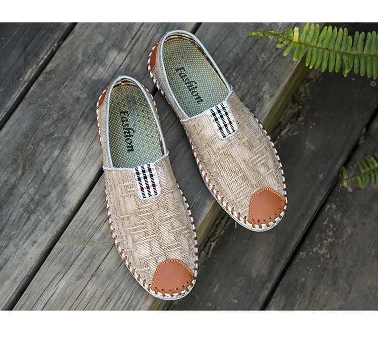 Pantofi sport casual pentru bărbați, pantofi sport cu toc înalt, respirabili, din denim, pentru bărbați, stil pescar, design de brand, espadrile, pantofi sport_voghion.com