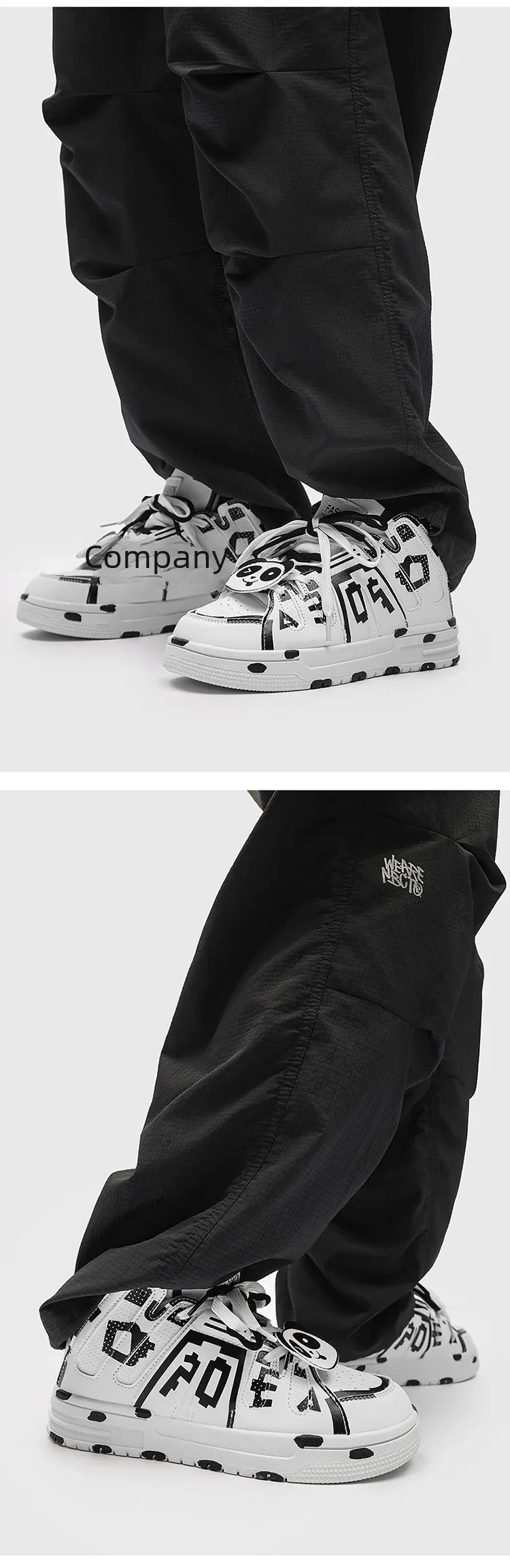 36 37 38 39 40 41 42 43 44 Men Casual Street Style Small White Shoes Trendy Bread Cat Paw Pattern 240618_voghion.com