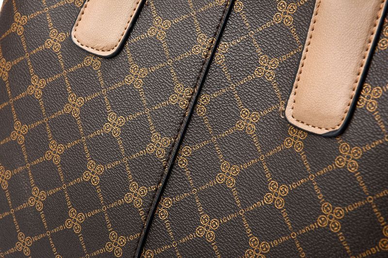 Textured handbag European and American classic large-capacity shoulder messenger women's bag_voghion.com