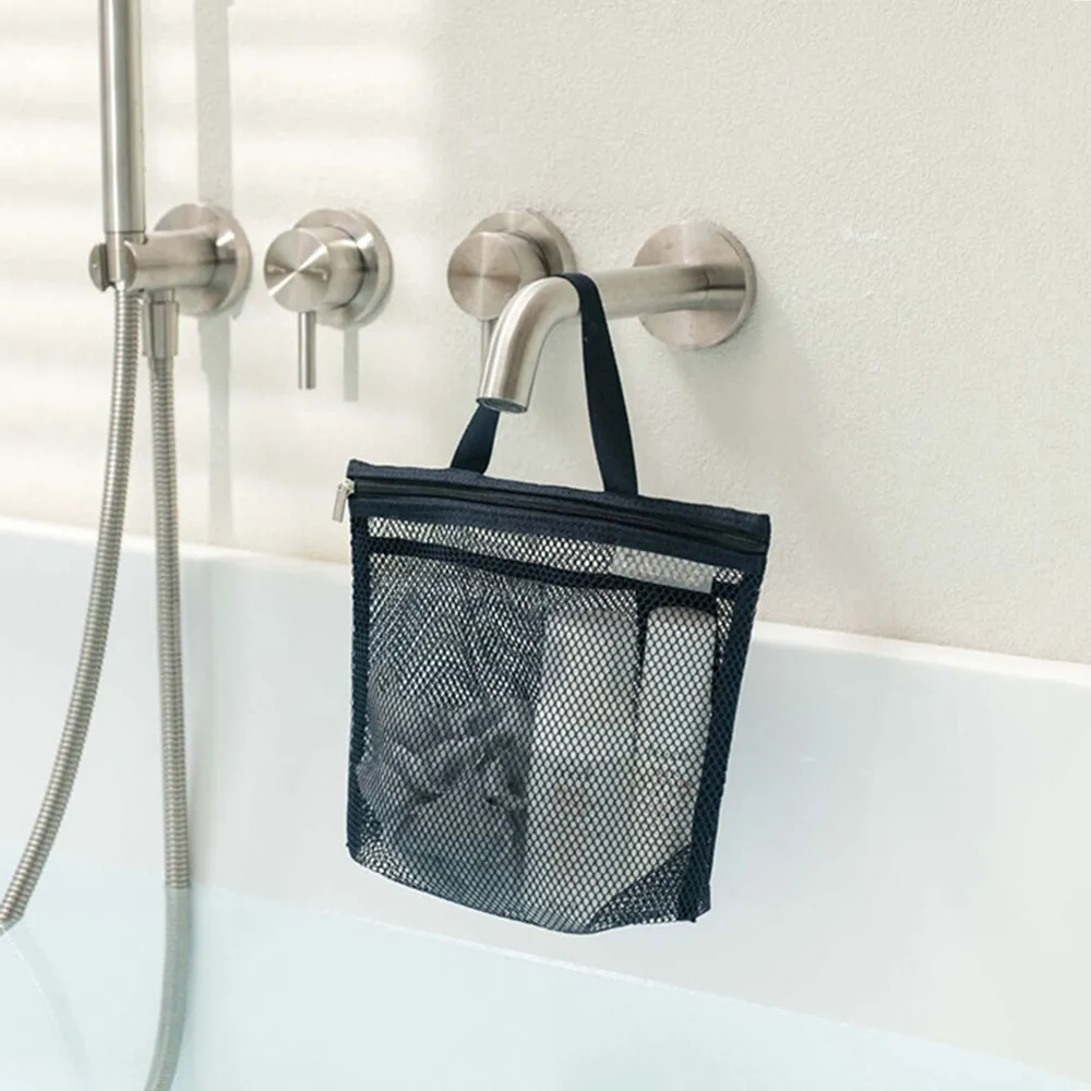 Borse portaoggetti in rete per trucco e articoli da toeletta, borse da viaggio portatili, per lavaggio corpo e doccia, organizer per cosmetici da appendere._voghion.com