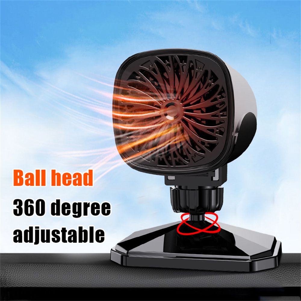 12V/24V 150W Autoheizung Tragbare Autolüfter Heizung Kühlung 360 Grad drehbarer Defroster Defogger Winterheizlüfter Lufterhitzer_voghion.com