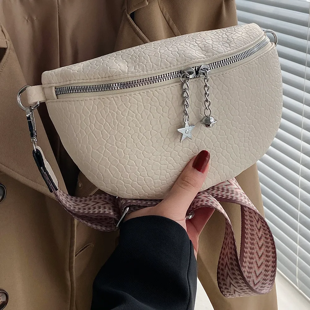 Fash Shoulder Elegant PU Leather Underarm Bag Casual Portable Simple Ethnic Style Straps Adjustable For Weekend_voghion.com