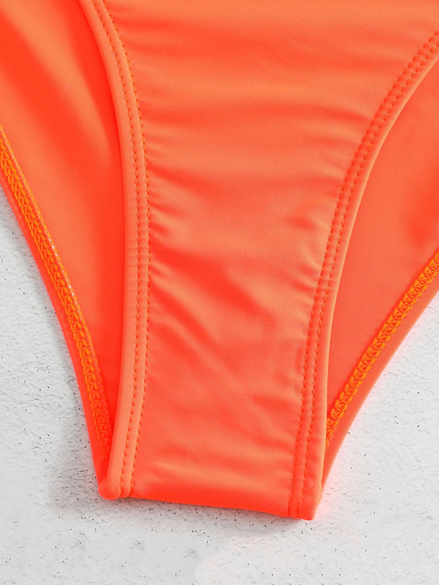 Dames Gauze Split Body High Waisted Mesh Badpak, Cross Top, Dubbele Schouderband_voghion.com