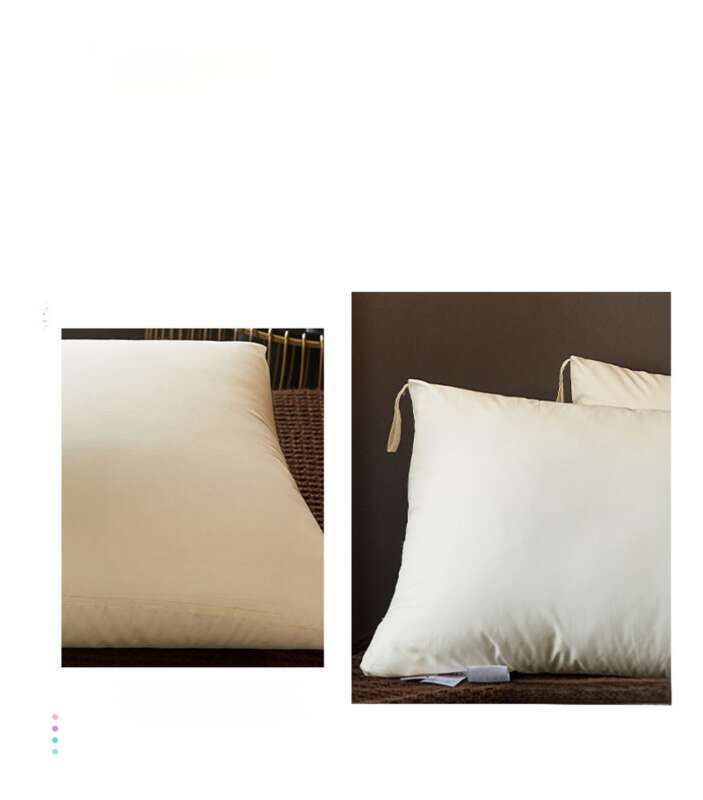 Almohada individual con núcleo de hotel de algodón puro, protección para el cuello, almohada de regalo de alta gama, transmisión en vivo_voghion.com