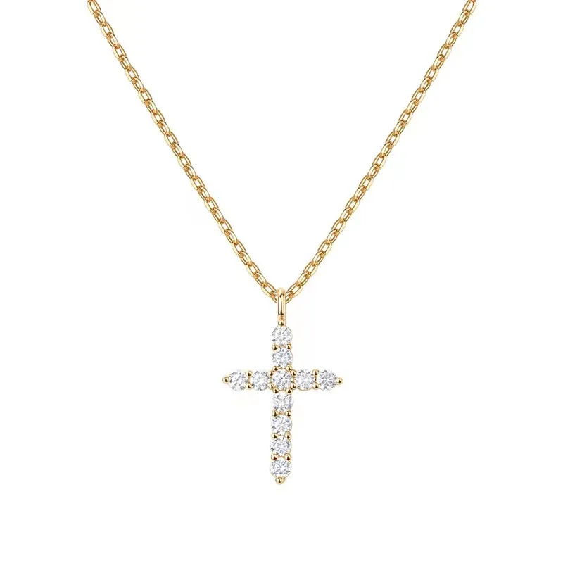 designer necklace 14K Plated Necklace for Cross Pendant Necklaces Women