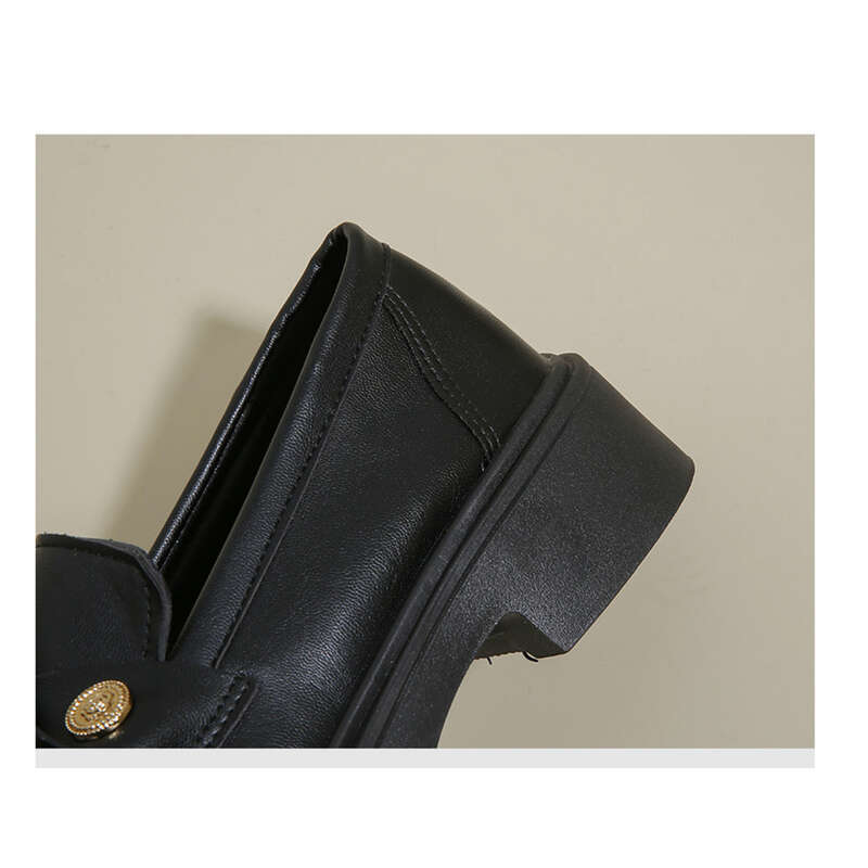 Marjorie Frühling Neue Stil Kleine Größe Mary Jane Schwarze Lederschuhe_voghion.com