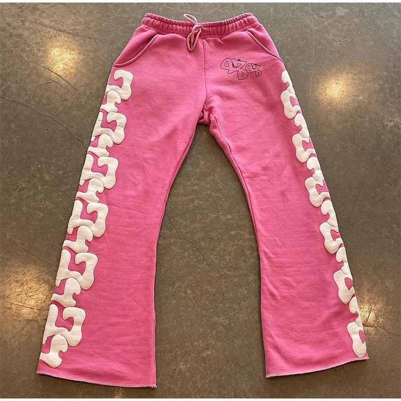 Herenbroek Y2k Street Printed Flared Haruku Casual Loose Wide Leg Joggers Hip Hop 2024 Rechte Broeken Sweatpants_voghion.com