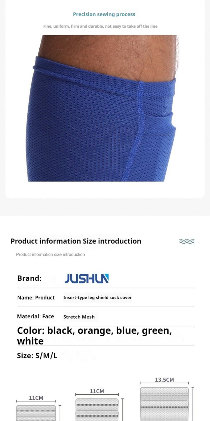 Double layer breathable men's mid length leg protection fi insertion board set, football anti slip sock set_voghion.com