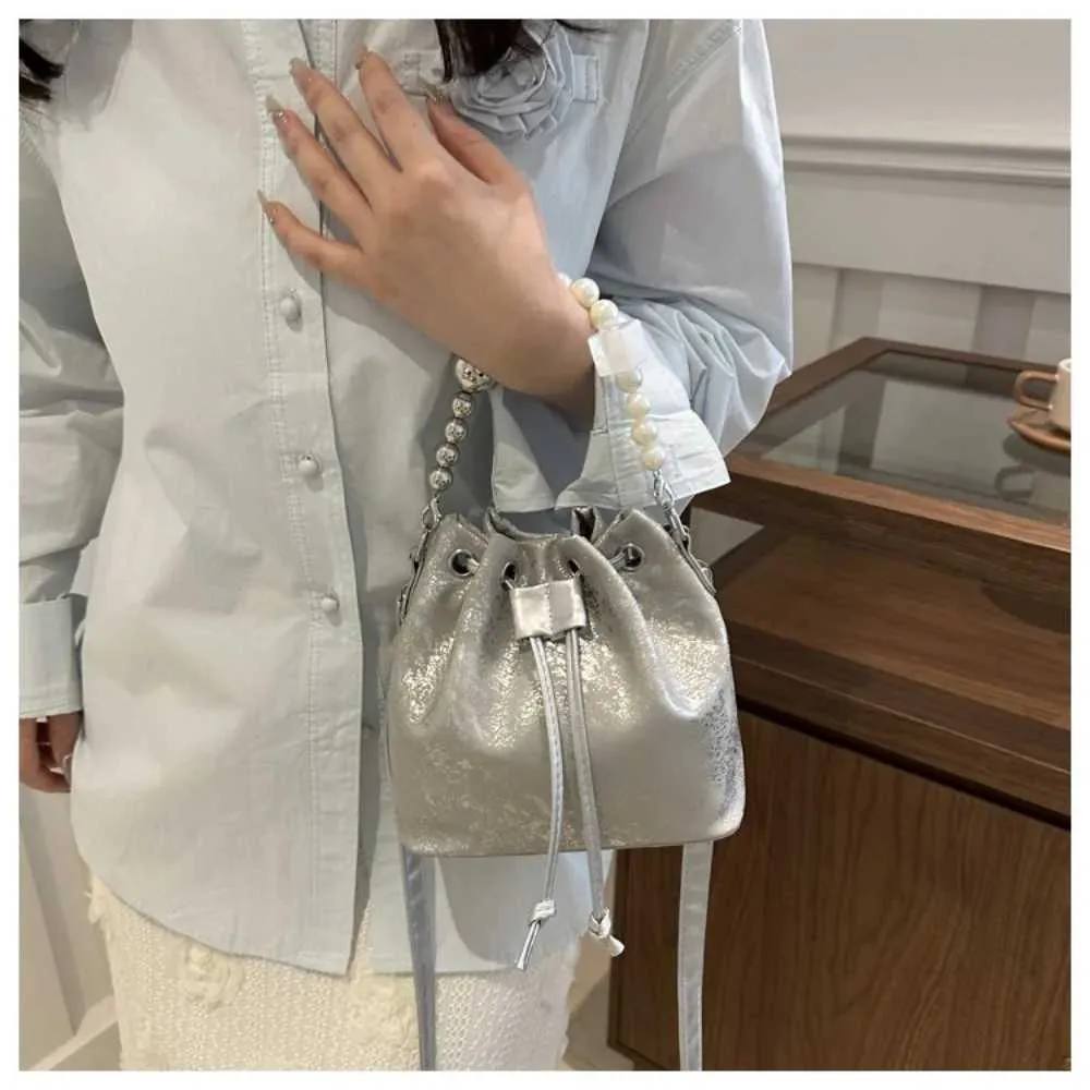 New Casual PU Cross Body Bead Handle Adjustable Strap Single Shoulder Bag Belt Drstring Design Durable Lady Ba241214_voghion.com