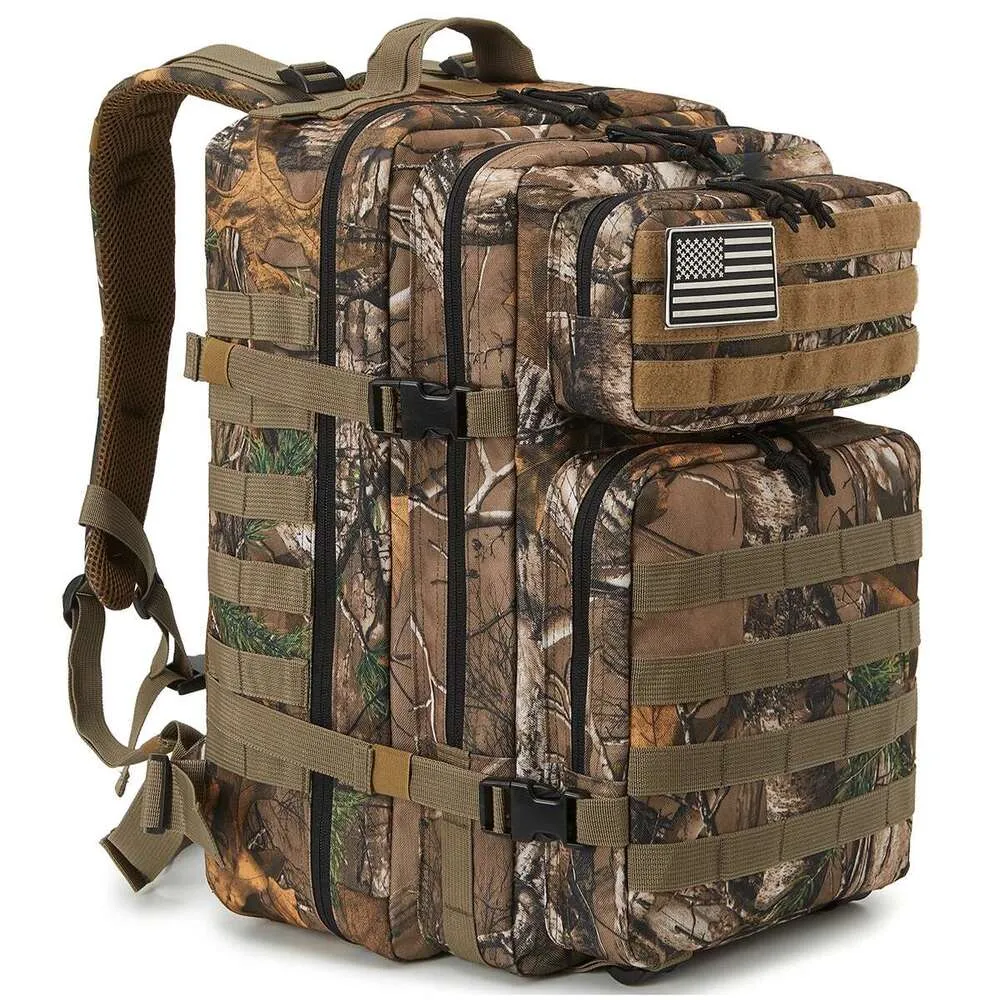 Qt&Qy Tactical Backpac 45L Large Capacity Man 3 Days Molle Hking Bags For Outdoor Trekking Camping Backpack_voghion.com
