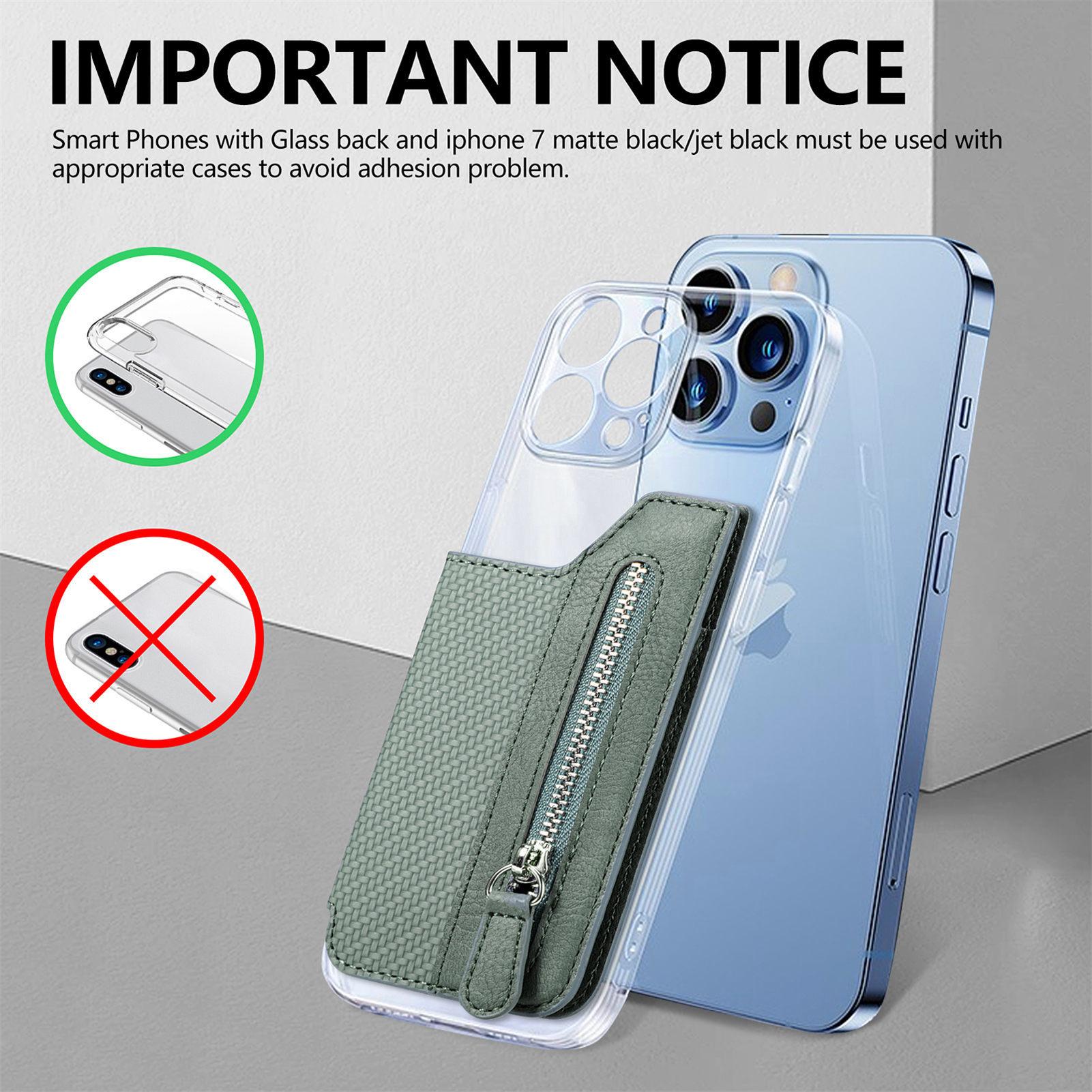 Mobile Phone Card Bag, Card Sleeve, Left And Right Flap, Multi-insert Card Holder, Mobile Phone Bag, Creative Personality, Back Sticker Card Bag_voghion.com