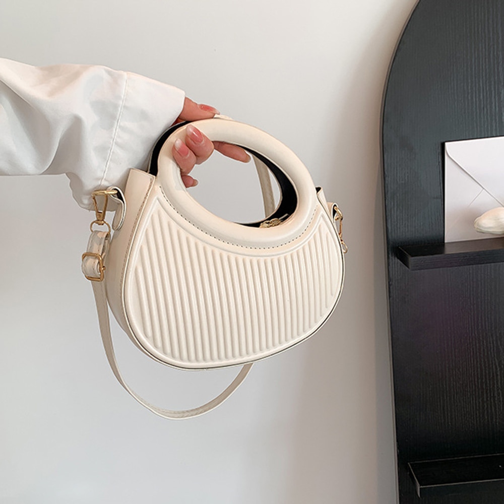 Borse a tracolla color caramella Y2k Style Borse da donna in pelle Borsa con cerniera_voghion.com