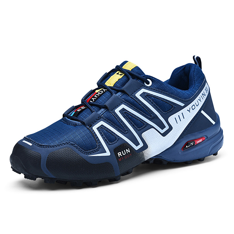 Randonnée en plein air transfrontalière chaussures de course de fond d'alpinisme pour hommes chaussures de tourisme basses Salomon chaussures de sport de cyclisme de grande taille antidérapantes_voghion.com