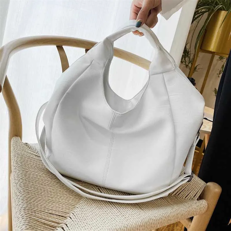 Modne ženske torbice, velike ženske torbe za rame za putovanja i vikend kupovinu, ženstvene torbe od mekane kože, bijele_voghion.com