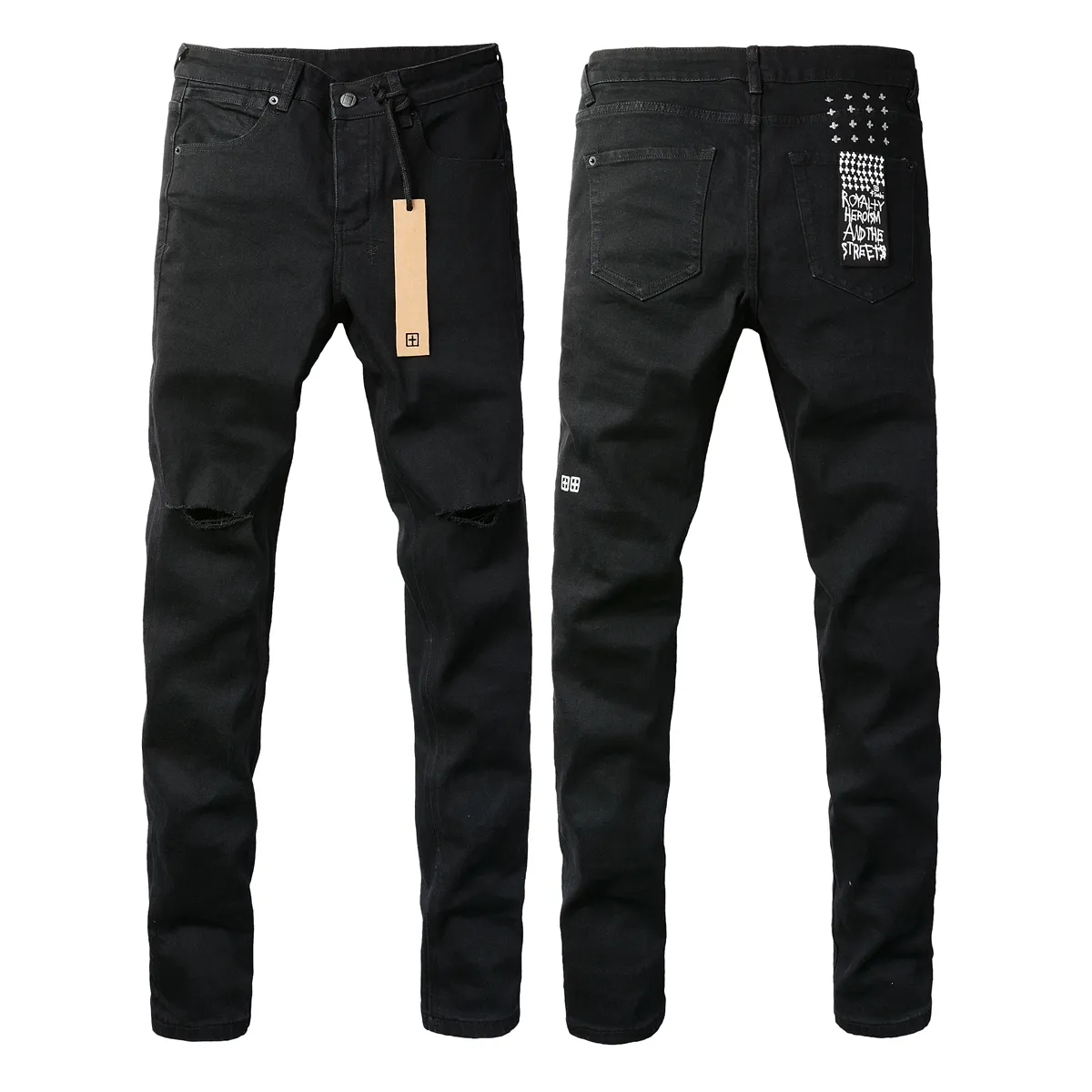 Jeans de créateur pour hommes Marque Slim Fit Trou déchiré Pantalon de motard Pantalon skinny Designer Stack Hommes Femmes Tendance ubi_voghion.com