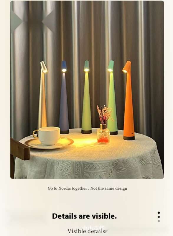 Neues Umgebungsnachtlicht, Lampe, Ins-Stil, leichter Luxus, einfache, hochfüßige, über USB wiederaufladbare Schlafzimmerdekoration, Auge_voghion.com