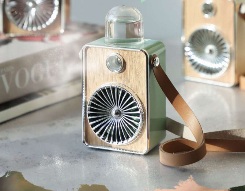 Ventilatore portatile a lunga durata per il collo, piccolo, con ricarica USB, per studenti, mini, spray rigenerante per l'aria._voghion.com
