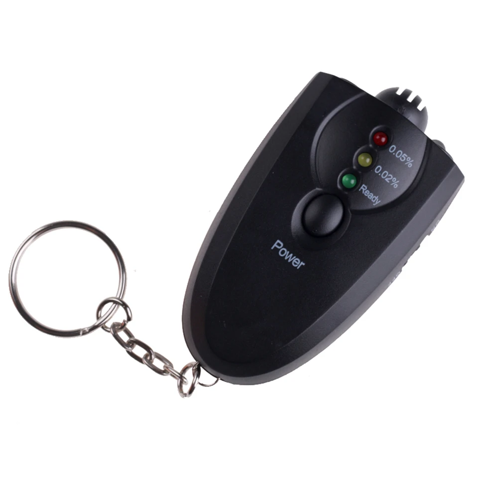 Professional Alcohol Breath Tester Keychain Portable Led Breathalyzer_voghion.com