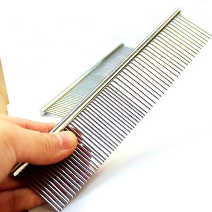2016 Free Shipping Cat Pet Grooming Comb Pet Supplies Product Stainless Steel Dog Cleaning & Grooming_voghion.com
