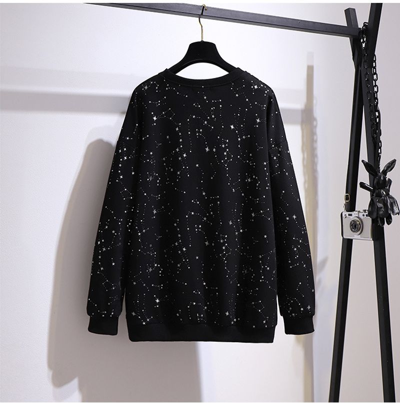 Women's round neck bf lazy style slimming sweatshirt_voghion.com