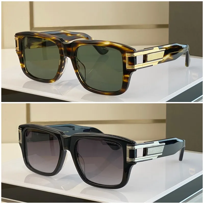 Designer-Brille Sonnenbrille Mode Ins Net Red Gleiche Männer und Frauen Klassischer Grandmaster TwoDT 2099 Gold Black Sier Frame_voghion.com