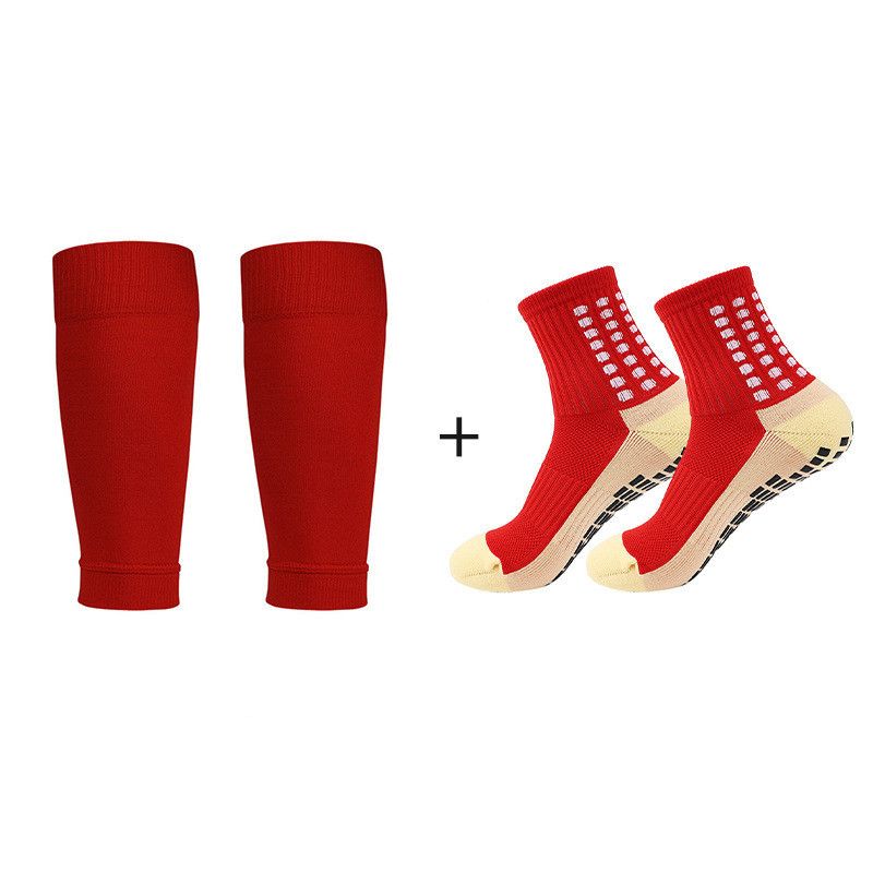 Unisex Football ispessito tubo centrale antiscivolo adesivo protezione gamba calcio grip soc set_voghion.com