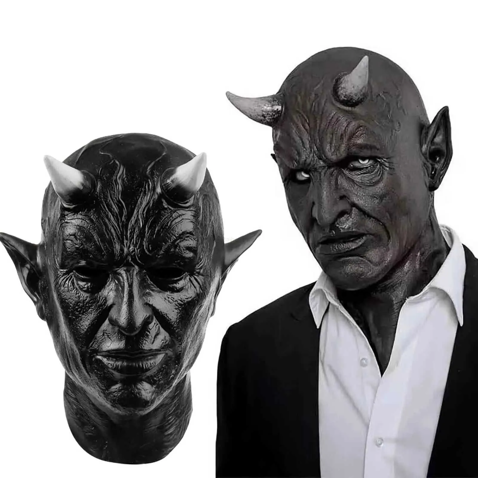Halloween Horror Masks Adult Zombie Monster Vampire Mask Latex Costume Carnival Party Full Head Helmet Haunted House_voghion.com