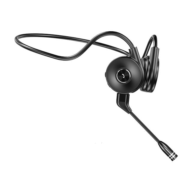 Cuffie a conduzione ossea vera Fone Bluetooth De Ouvido Wear Open Ear Hook Leggero Non In-Ear Con Microfono Auricolare_voghion.com