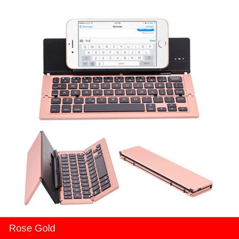 Mobile Phone, Tablet Computer, Three Systems, Universal Wireless Bluetooth Keyboard, Multimedia Folding Wireless Keyboard, Gifts_voghion.com