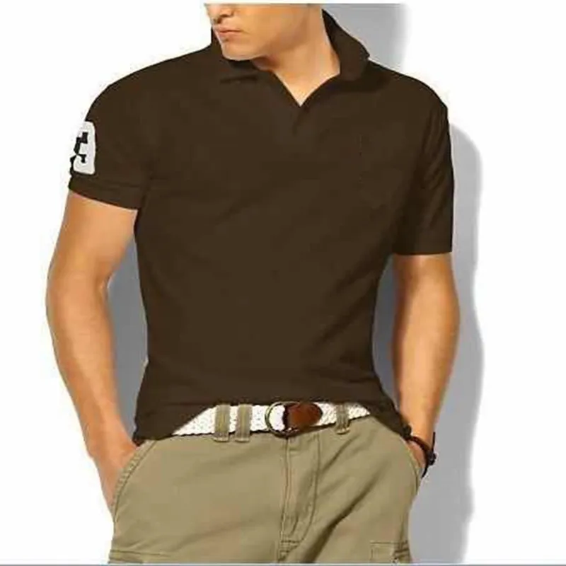 Hombre Big Pony brand High Quality Polo Top Men Short Sleeve Casual Embroidery Homme male polo shirt Mascuo lapel tee_voghion.com