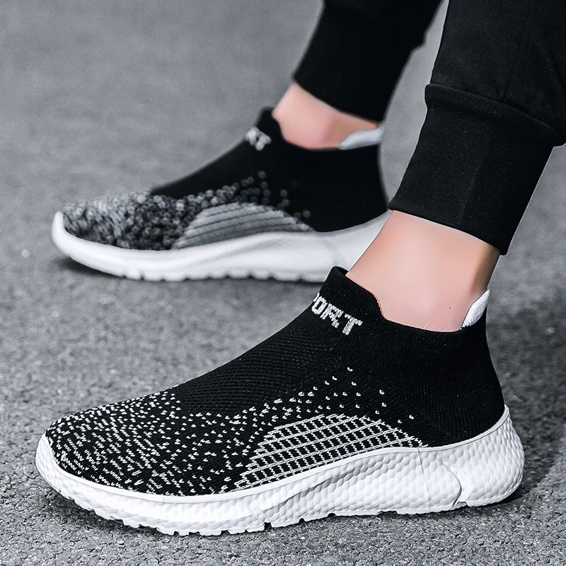 Slip On Men Outdoor Lightweight Men's Loafers Non-slip Soft Male Walking Shoes Breathable Mesh Casual Sneakers 2024_voghion.com