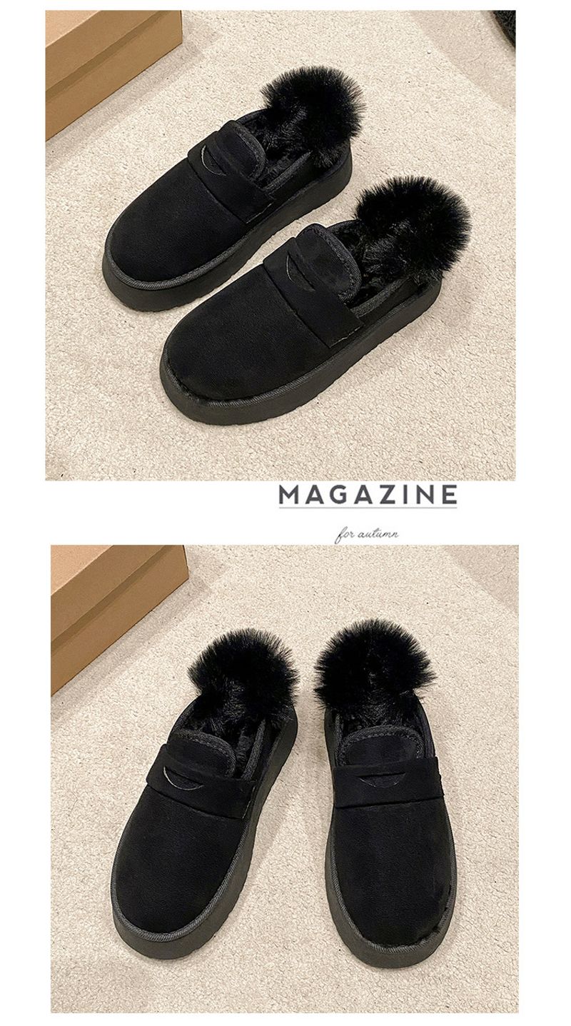 Internet-Promi-Hot-Selg-Schneestiefel mit dicken Sohlen 2024 neue koreanische Version plus Veet verdickte einfarbige warme Slipper_voghion.com
