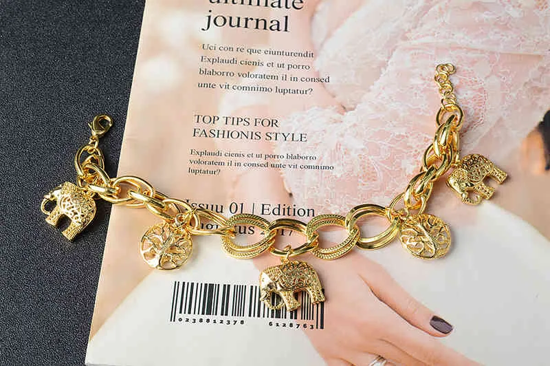 Sunny Smycken Mode Guld Berlock Armband för Kvinnor Handkedjor Link Chain Ball Armband Högkvalitativa Partypresenter_voghion.com