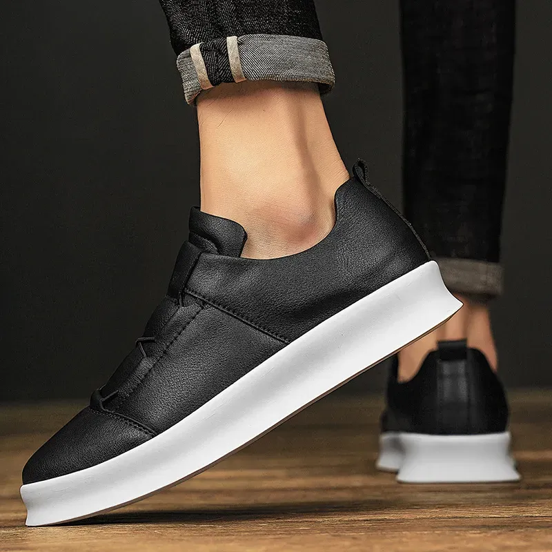 Leather Men's Brand Casual High Quality Walking Sneakers New Fashion Italian Handmade Designer Sport Shoes_voghion.com