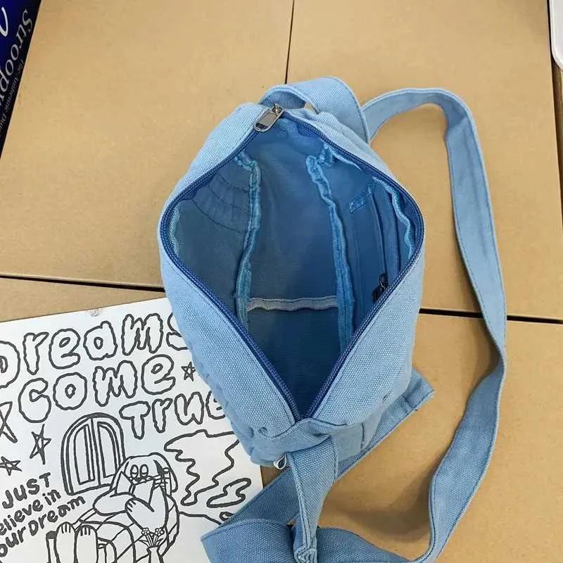 Weibliche 90er Jahre Y2K Canvas Textil Mini Square Umhängetasche für Telefon 2024 stilvolle kleine Größe Stoff Tasche Seite SG Beutel_voghion.com