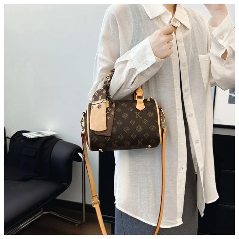 Designer Free Shipping 2025 New Fashionable Temperament Boston High-end Printed Shoulder Crossbody Bag For Womens_voghion.com