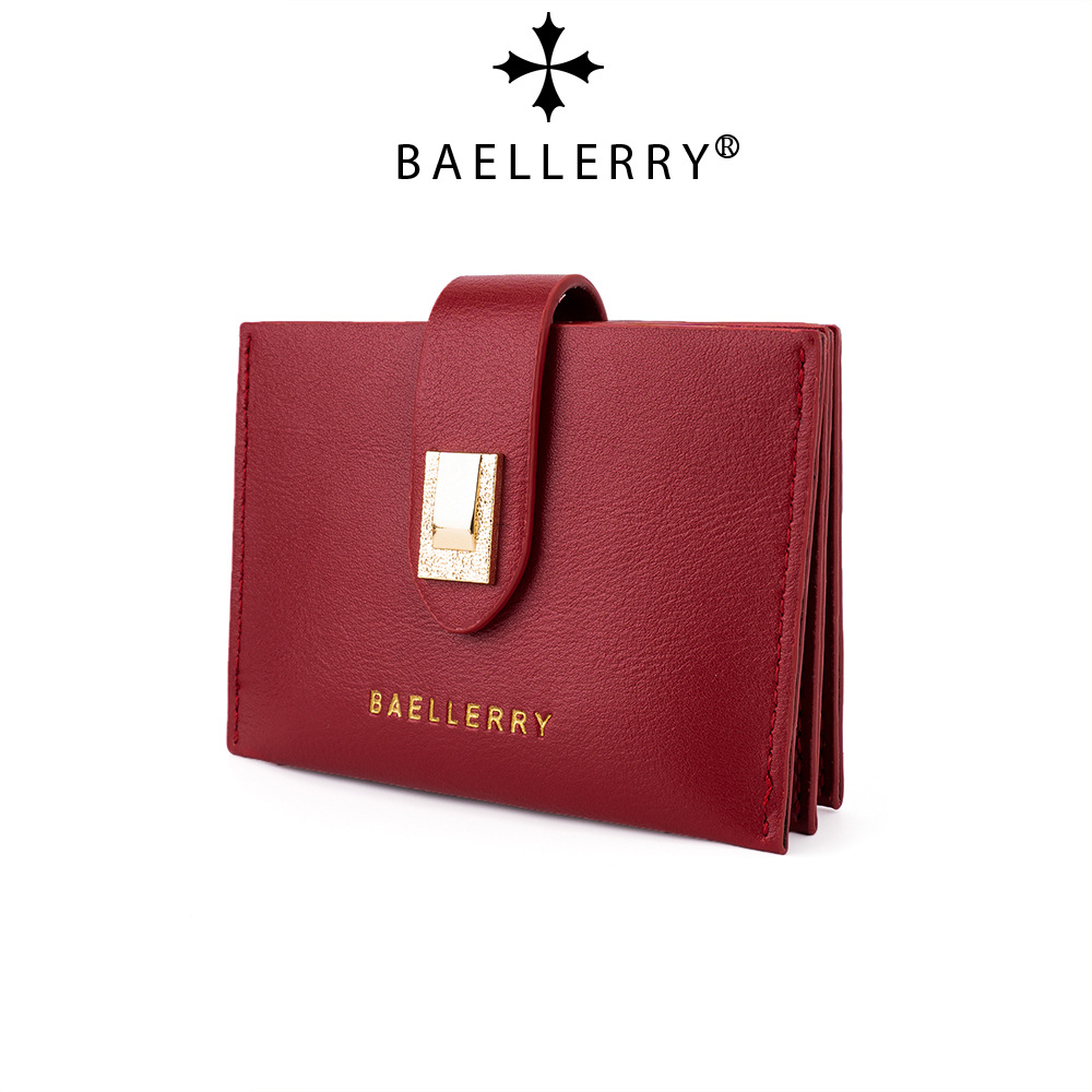 Baellerry new ladies card holder Korean style fashion buckle coin purse versatile light and compact wallet wholesale_voghion.com