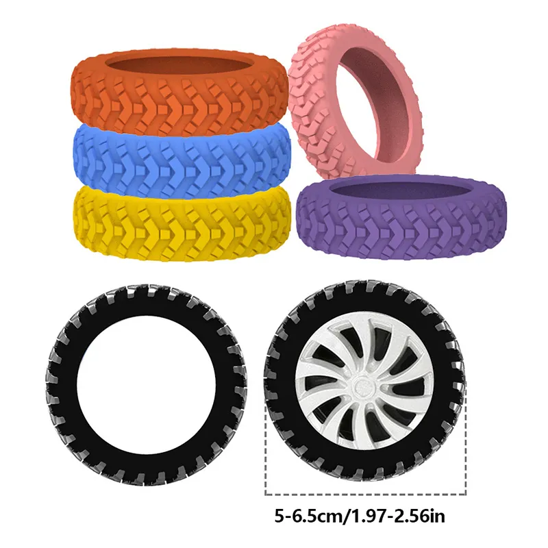 4PCS/Set Silicone Travel Lage Caster Shoes Reduce Wheel Wear Suitcase Parts Axles Trolley Box Casters Cover With Silent_voghion.com