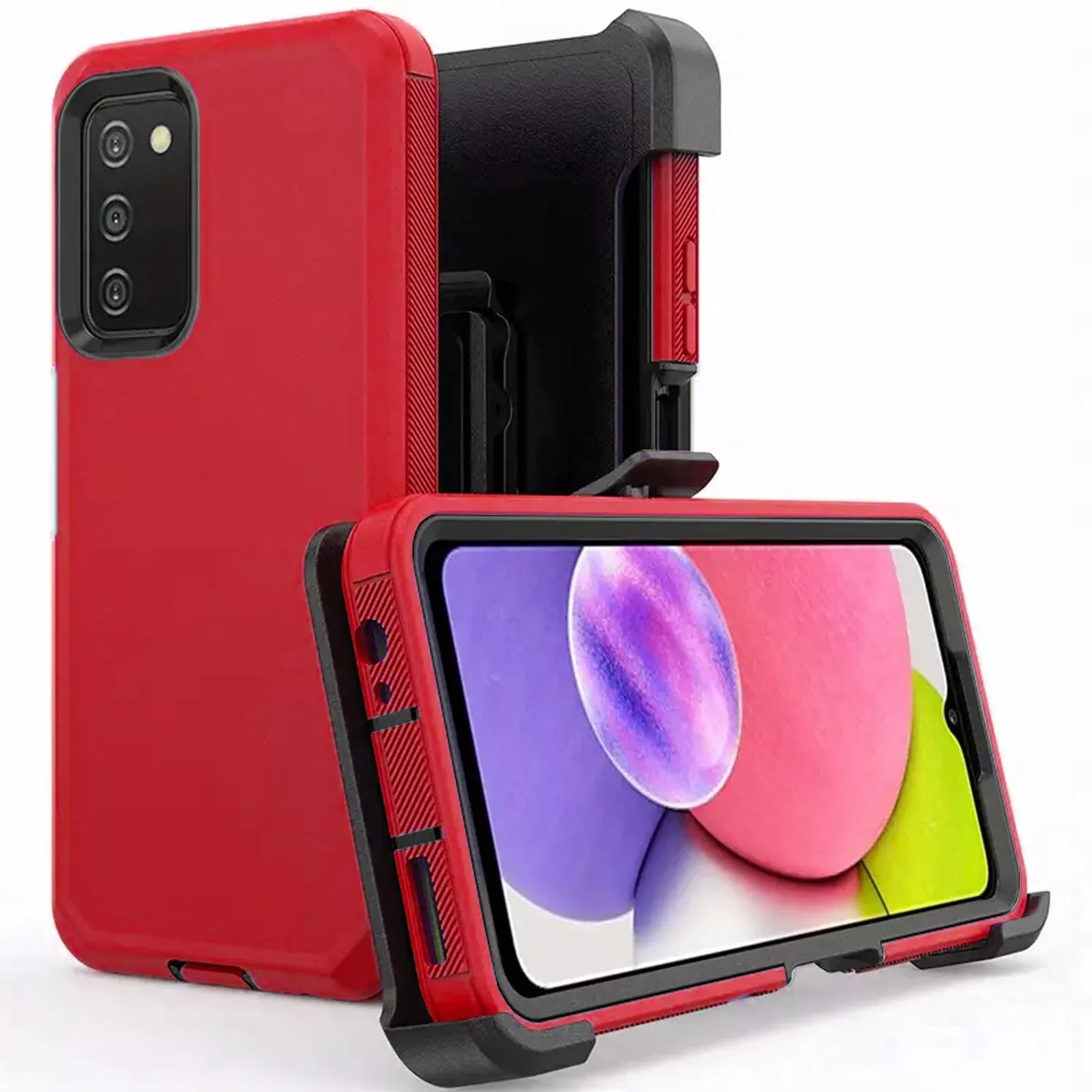 For Samsung Galaxy A16 A15 5G A14 A54 A03s Case Shockproof Cover + Screen Glass_voghion.com