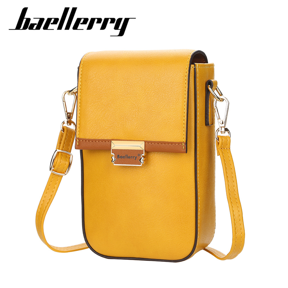 Baellerry new mobile phone bag women's version multi-color large capacity shoulder crossbody women's bag fashion ladies wallet_voghion.com