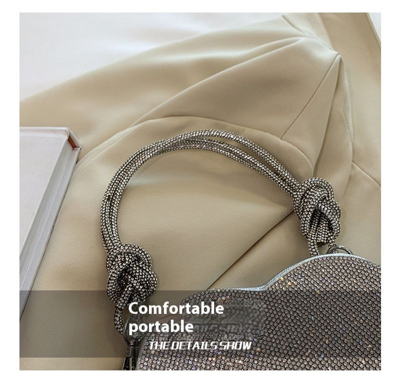Andralyn Modische Love Modische, vielseitige Umhängetasche 2024 Neue Taschen Bankett Diamond Unterarmtasche für Damen_voghion.com