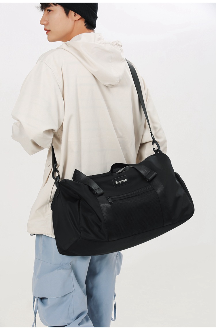 Men's and women's wet dry separation fitness bag, outdoor travel with shoe compartment luggage bag, can be used as a lever handbag_voghion.com