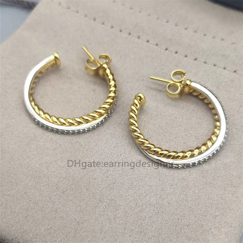 Draht ohrringe versand designer kostenloser schmuck bijoux frau mode ohrring Twisted Hsc Gold Haken Schnalle Ohrringe in_voghion.com
