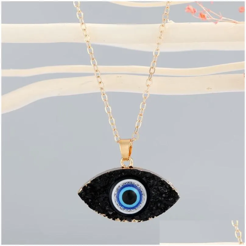 Evil Eye Necklace Turkish Blue Eyes Pendant Necklaces For Women Men Protection Lucky Drop Delivery Jewelry N Dhvxh_voghion.com