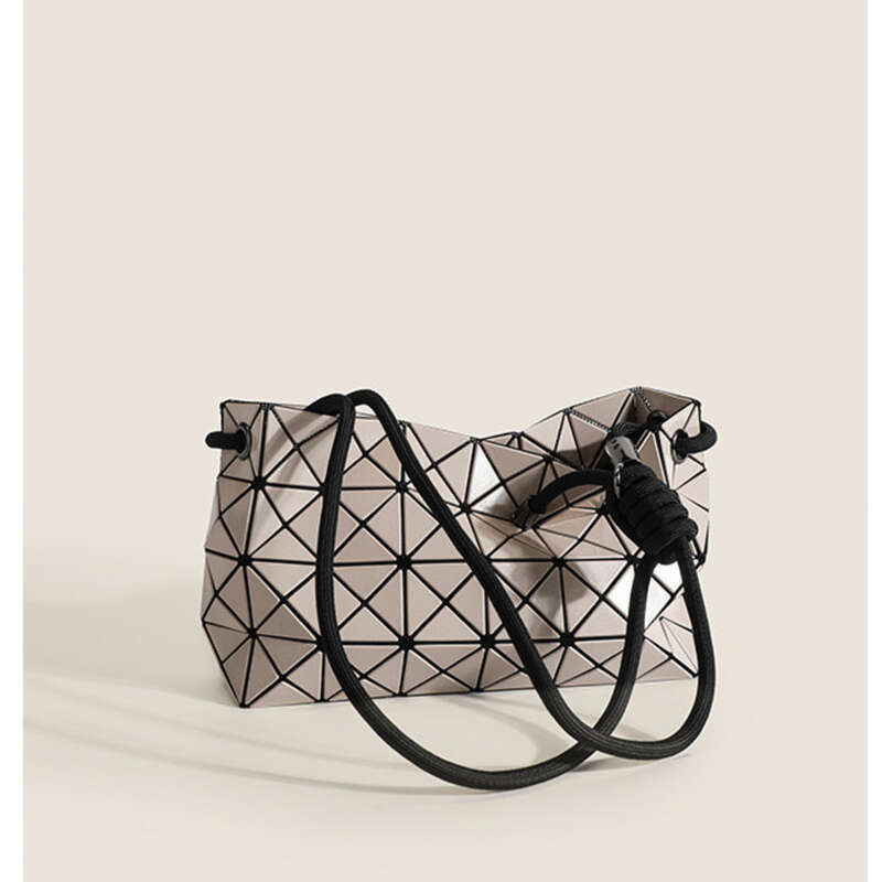 Borsa a tracolla Tofu Geometric CheckHandbag Borsa da donna multifunzionale_voghion.com