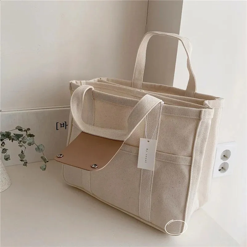 Borsa a tracolla casual perfetta per i pendolari, in tela, con divisorio multitasche, alla moda, tinta unita, adatta a tutti gli abbinamenti 240724_voghion.com
