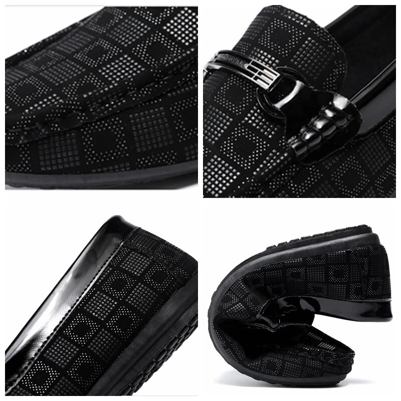 SHLIANG Herren Halbschuhe Leder Mode Flats Mokassins Für Männer Bequeme Slip-Ons Fahr Freizeitschuhe S073A_voghion.com